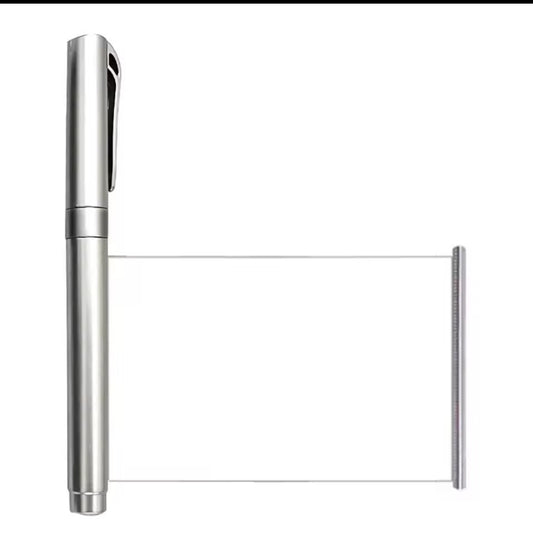 עט שליפים בצבע כסף